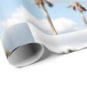 Palmen auf dem Strand Geschenkpapier (Rolleneckpunkt)