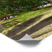 Palmen auf dem tropischen Seascape-Poster Poster (Ecke)