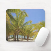 Palmen auf einem weißen Sand-Strand Hondurass Mousepad (Mit Mouse)