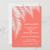 Palmen auf lebenden Korallen SAVE THE DATE (Vorderseite)