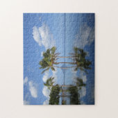 Palmen auf Mauritius. Puzzle (Vertikal)