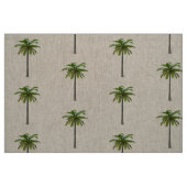 Palmen auf natürlichen Leinenstoffen Stoff (Fat Quarter (45,7 x 55,9 cm))