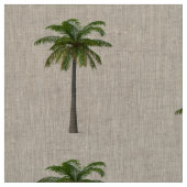 Palmen auf natürlichen Leinenstoffen Stoff (Muster)