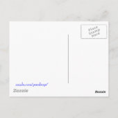 Palmen auf Weiß Postkarte (Rückseite)