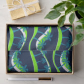 Palmen auf Wellen Seidenpapier (Geschenk)