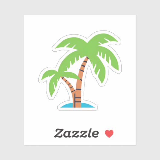 Palmen Aufkleber (Blatt)