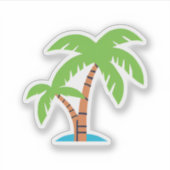 Palmen Aufkleber (Vorderseite)