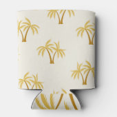 Palmen aus Gold: Tropisches Textil. Dosenkühler (Rückseite)