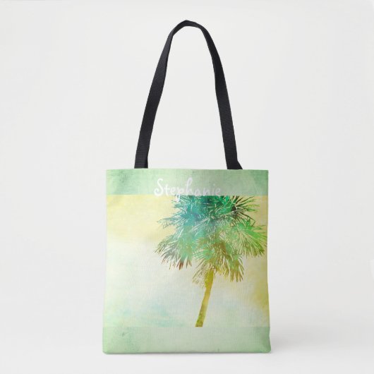 Palmen aus personalisierten tropischen Tasche (Vorderseite)