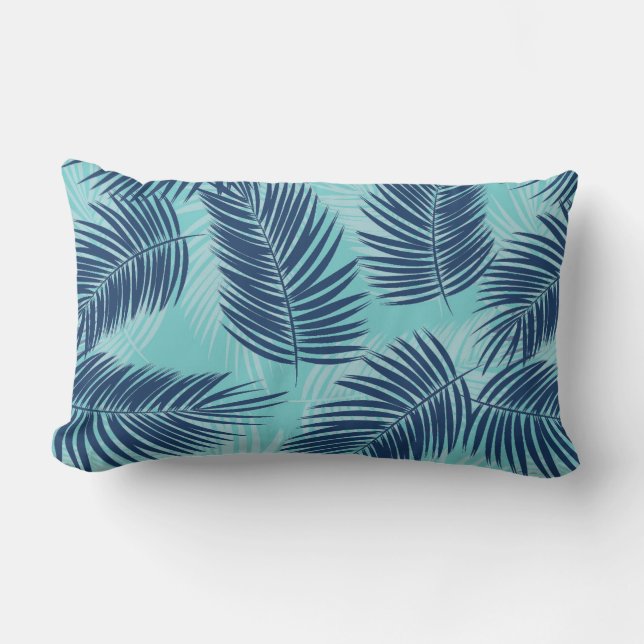 Palmen Außenwirbelkissen Kissen Für Draußen (Vorderseite)