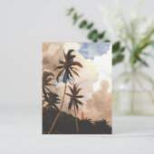 Palmen, Bahamas Postkarte (Stehend Vorderseite)