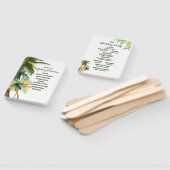 Palmen, Beach Watercolor Hochzeitsfans Fächer (Non-assembled)