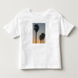 Palmen bei Sonnenuntergang Kleinkind T-shirt