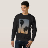 Palmen bei Sonnenuntergang Sweatshirt (Vorne ganz)
