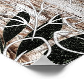 Palmen, Blätter, tropisch, botanisch Poster (Ecke)