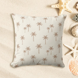 Palmen Boho Küsten-Farmhaus Beige und Tan Kissen