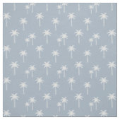 Palmen Boho Küsten Tropical Sommer Blau Stoff (Muster)