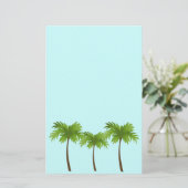 Palmen Briefpapier (Stehend Vorderseite)