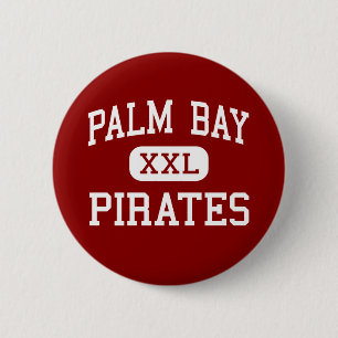 Palmen-Bucht - Piraten - hoch - Melbourne Florida Button
