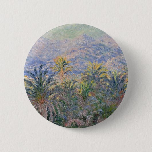 Palmen Claude Monets | bei Bordighera Button (Vorderseite)