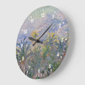Palmen Claude Monets | bei Bordighera Große Wanduhr (Winkel)