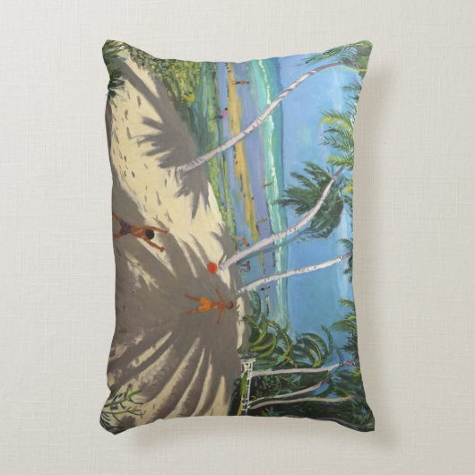 Palmen Clovelly Beach Barbados 2013 Zierkissen (Vorderseite(Vertikal))