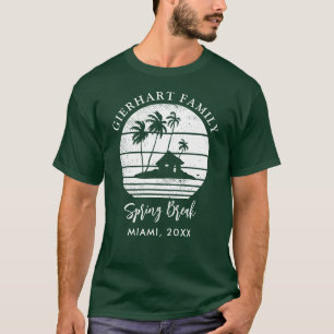 Palmen Custom Spring Break Beach Urlaub T-Shirt