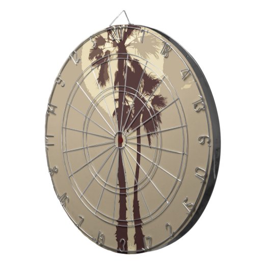 Palmen Dartscheibe (Vorderseite rechts)