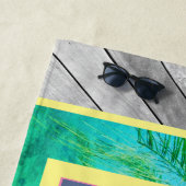 Palmen Deckplanken Strandtuch (Beispiel)