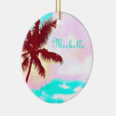 Palmen der Insel Keramik Ornament (Rechts)