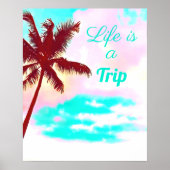 Palmen der Insel Poster (Vorne)