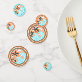 Palmen der tropischen Hawaiianischen Insel auf Imi Konfetti