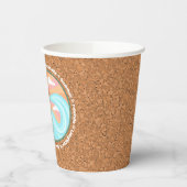 Palmen der tropischen Hawaiianischen Insel auf Imi Pappbecher (Links)