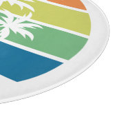 Palmen des Custom Tropical Island House Schneidebrett (Ecke)