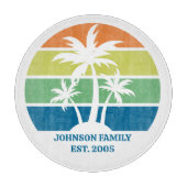 Palmen des Custom Tropical Island House Schneidebrett (Vorderseite)