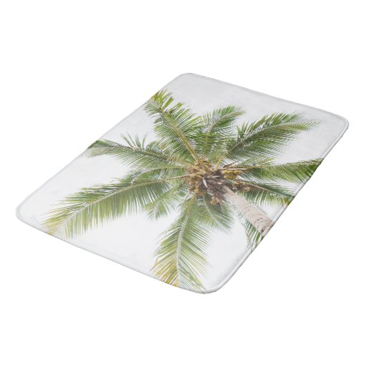 Palmen des Karibischen Paradieses 4 Badematte (Schrägansicht)