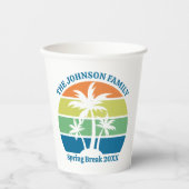 Palmen des tropischen Party Pappbecher (Vorderseite)