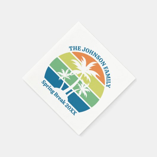 Palmen des tropischen Party Serviette (Ecke)