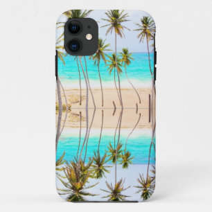 Palmen des tropischen Strandes mit Reflektion Case-Mate iPhone Hülle