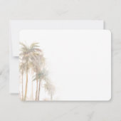 Palmen, die wir bewegten, bewegten uns tropisch mitteilungskarte (Rückseite)
