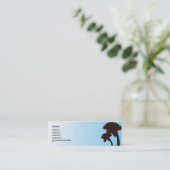 Palmen - dünn mini visitenkarte (Stehend Vorderseite)