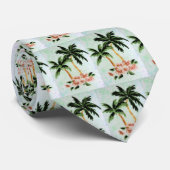 Palmen-Eindruck Krawatte (Gerollt)