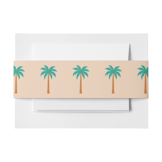 Palmen Einladungsbanderole (Vorderseite Beispiel)