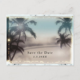 Palmen Elegante Tropical Beach Einladung