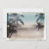 Palmen Elegante Tropical Beach Einladungen (Rückseite)