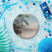 Palmen Elegantes elegantes tropisches Party Pappteller (Party)