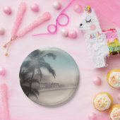 Palmen Elegantes elegantes tropisches Party Pappteller (Party)