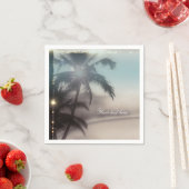 Palmen Elegantes Tropical Beach Party Serviette (Beispiel)