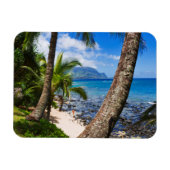 Palmen entlang des Hideaways Beach Magnet (Horizontal)