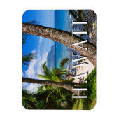 Palmen entlang Hideaways Beach Magnet (Vertikal)